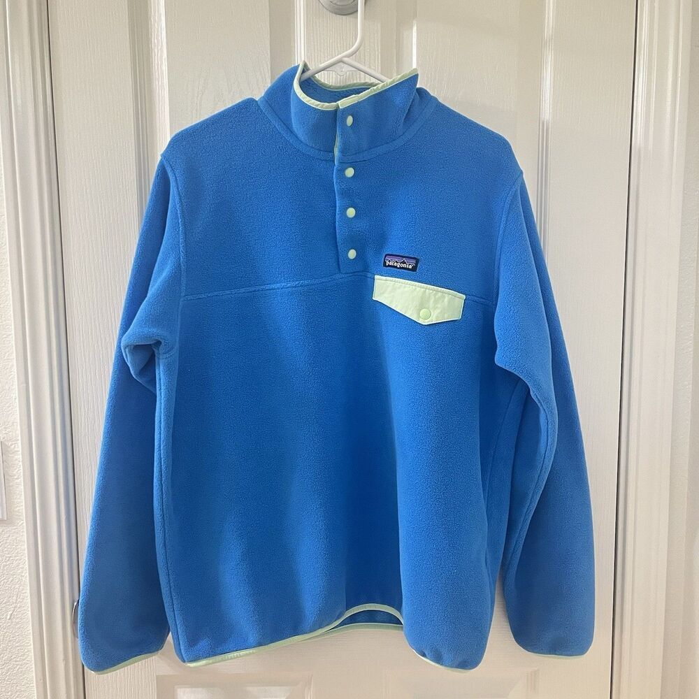 Patagonia Women's Lightweight Synchilla Snap-T Fleece Pullover Vessel Blue